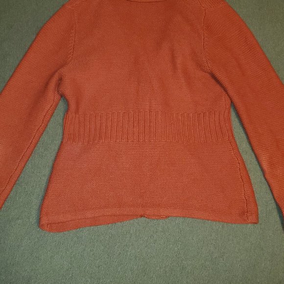APT. 9 Burnt Orange Button Up Cardigan Sweater - Women Size Medium - Picture 2 of 3